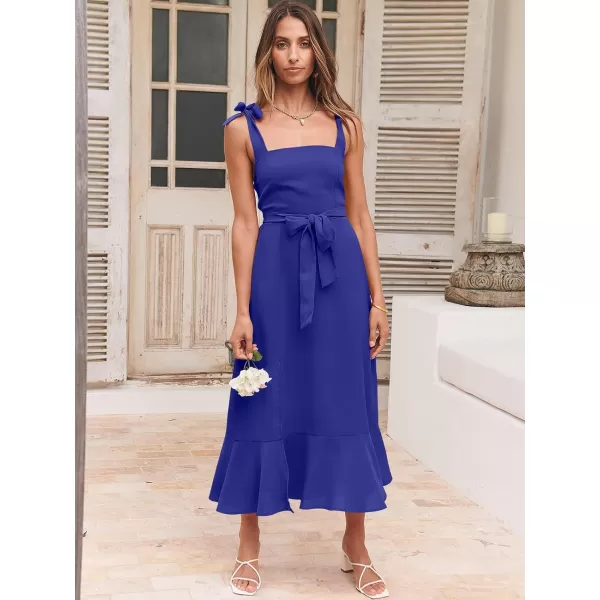 imageANRABESS Womens Square Neck Ruffle Split Midi Formal Summer Dress Elegant Wedding Guest Cocktail Party Bridesmaid DressesRoyal Blue