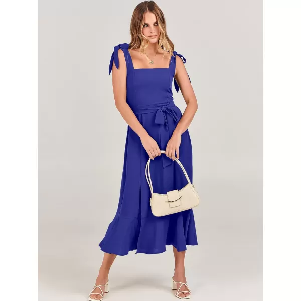 imageANRABESS Womens Square Neck Ruffle Split Midi Formal Summer Dress Elegant Wedding Guest Cocktail Party Bridesmaid DressesRoyal Blue