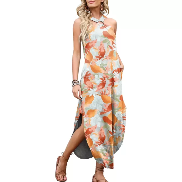 imageANRABESS Womens Summer Casual Criss Cross Sundress Sleeveless Split Maxi Long Beach Dress with PocketsPrint 06