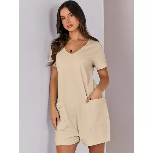 imageANRABESS Womens Summer Casual Loose Short Sleeve V Neck Rompers One Piece Rompers Jumpsuit Outfits with PocketsKhaki