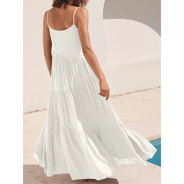 imageANRABESS Womens Summer Casual Loose Sleeveless Spaghetti Strap Asymmetric Tiered Beach Maxi Long DressBeige