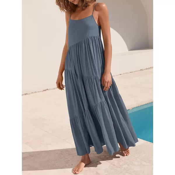 imageANRABESS Womens Summer Casual Loose Sleeveless Spaghetti Strap Asymmetric Tiered Beach Maxi Long DressGray Blue