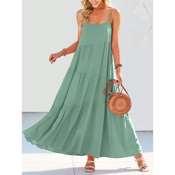 imageANRABESS Womens Summer Casual Loose Sleeveless Spaghetti Strap Asymmetric Tiered Beach Maxi Long DressLake