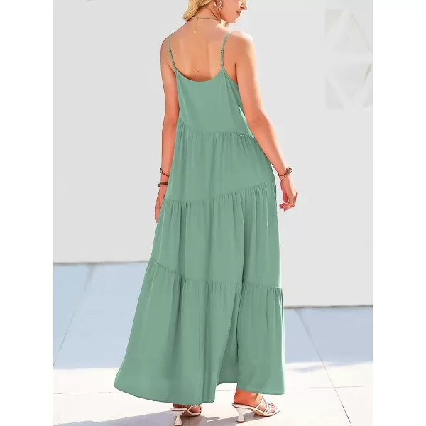 imageANRABESS Womens Summer Casual Loose Sleeveless Spaghetti Strap Asymmetric Tiered Beach Maxi Long DressLake