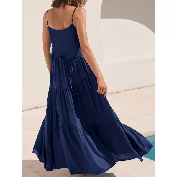 imageANRABESS Womens Summer Casual Loose Sleeveless Spaghetti Strap Asymmetric Tiered Beach Maxi Long DressNavy Blue