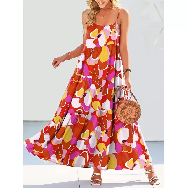 imageANRABESS Womens Summer Casual Loose Sleeveless Spaghetti Strap Asymmetric Tiered Beach Maxi Long DressPrint Floral 2
