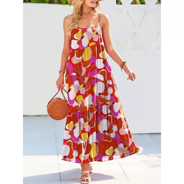 imageANRABESS Womens Summer Casual Loose Sleeveless Spaghetti Strap Asymmetric Tiered Beach Maxi Long DressPrint Floral 2