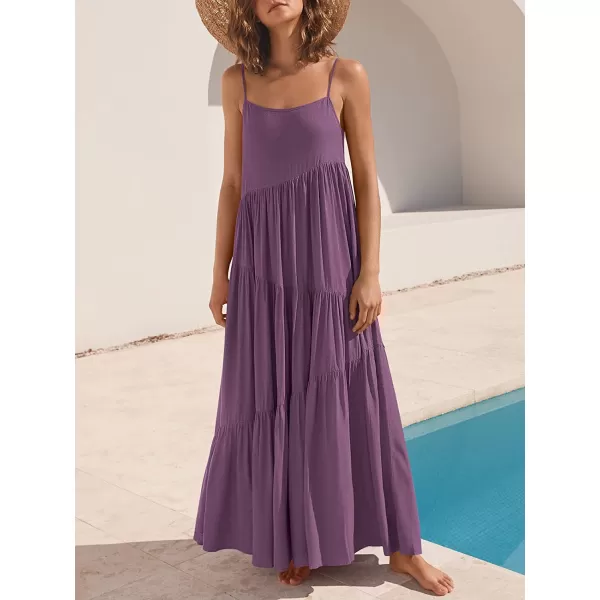 imageANRABESS Womens Summer Casual Loose Sleeveless Spaghetti Strap Asymmetric Tiered Beach Maxi Long DressPurple