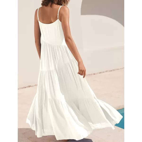 imageANRABESS Womens Summer Casual Loose Sleeveless Spaghetti Strap Asymmetric Tiered Beach Maxi Long DressWhite