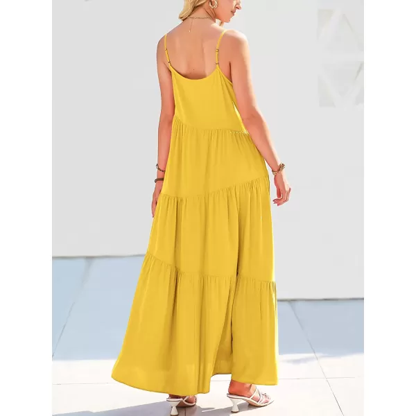 imageANRABESS Womens Summer Casual Loose Sleeveless Spaghetti Strap Asymmetric Tiered Beach Maxi Long DressYellow