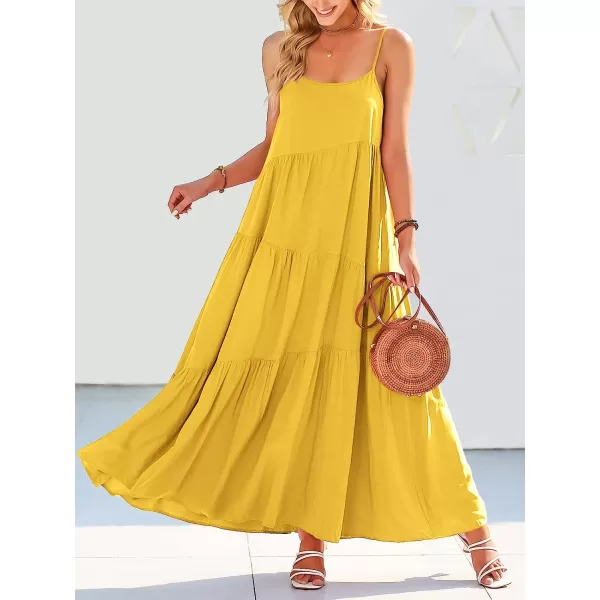 imageANRABESS Womens Summer Casual Loose Sleeveless Spaghetti Strap Asymmetric Tiered Beach Maxi Long DressYellow