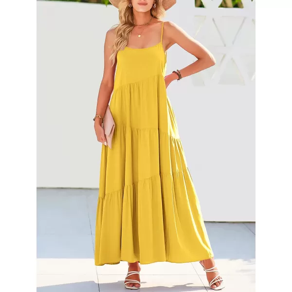 imageANRABESS Womens Summer Casual Loose Sleeveless Spaghetti Strap Asymmetric Tiered Beach Maxi Long DressYellow