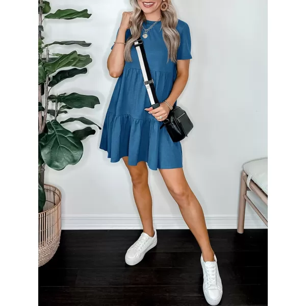 imageANRABESS Womens Summer Casual Short Sleeve Crewneck T Shirt Dress Beach Mini Dresses with PocketsSky Blue