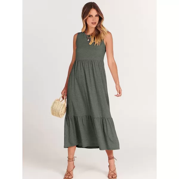 imageANRABESS Womens Summer Casual Sleeveless Crewneck Swing Sundress Fit amp Flare Flowy Tiered Maxi Dress with PocketsGray