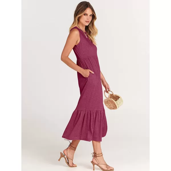 imageANRABESS Womens Summer Casual Sleeveless Crewneck Swing Sundress Fit amp Flare Flowy Tiered Maxi Dress with PocketsPurple