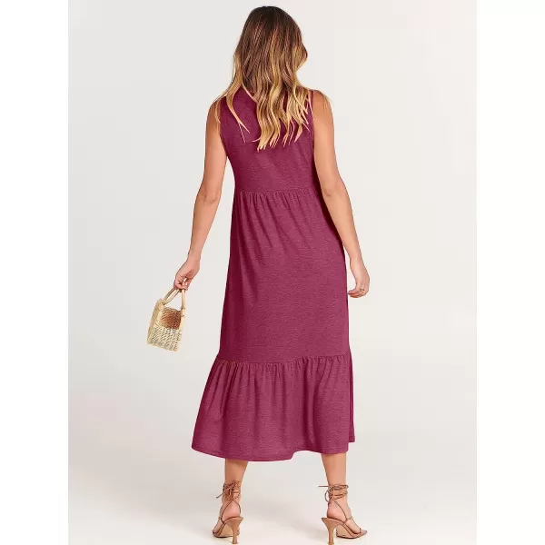 imageANRABESS Womens Summer Casual Sleeveless Crewneck Swing Sundress Fit amp Flare Flowy Tiered Maxi Dress with PocketsPurple