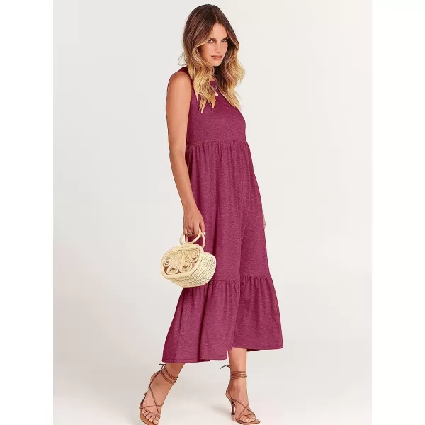 imageANRABESS Womens Summer Casual Sleeveless Crewneck Swing Sundress Fit amp Flare Flowy Tiered Maxi Dress with PocketsPurple