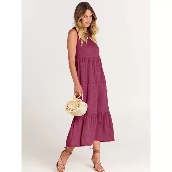 imageANRABESS Womens Summer Casual Sleeveless Crewneck Swing Sundress Fit amp Flare Flowy Tiered Maxi Dress with PocketsPurple