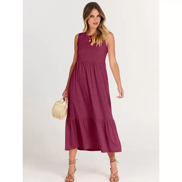 imageANRABESS Womens Summer Casual Sleeveless Crewneck Swing Sundress Fit amp Flare Flowy Tiered Maxi Dress with PocketsPurple