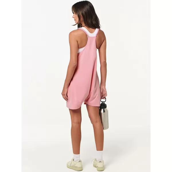 imageANRABESS Womens Summer Casual Sleeveless Rompers Loose Spaghetti Strap Shorts Jumpsuit with Pockets08pink