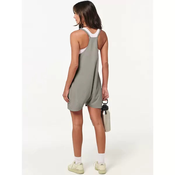 imageANRABESS Womens Summer Casual Sleeveless Rompers Loose Spaghetti Strap Shorts Jumpsuit with Pockets11gery2