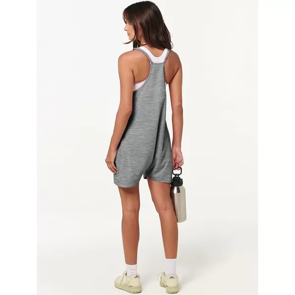 imageANRABESS Womens Summer Casual Sleeveless Rompers Loose Spaghetti Strap Shorts Jumpsuit with Pockets17deep Grey