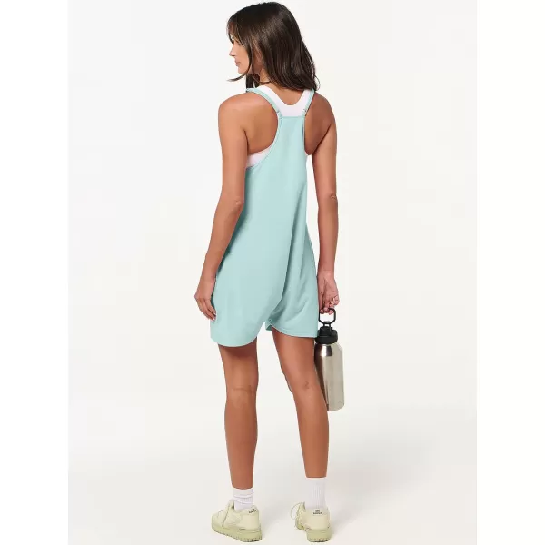 imageANRABESS Womens Summer Casual Sleeveless Rompers Loose Spaghetti Strap Shorts Overalls Jumpsuit with Pockets03mint Green
