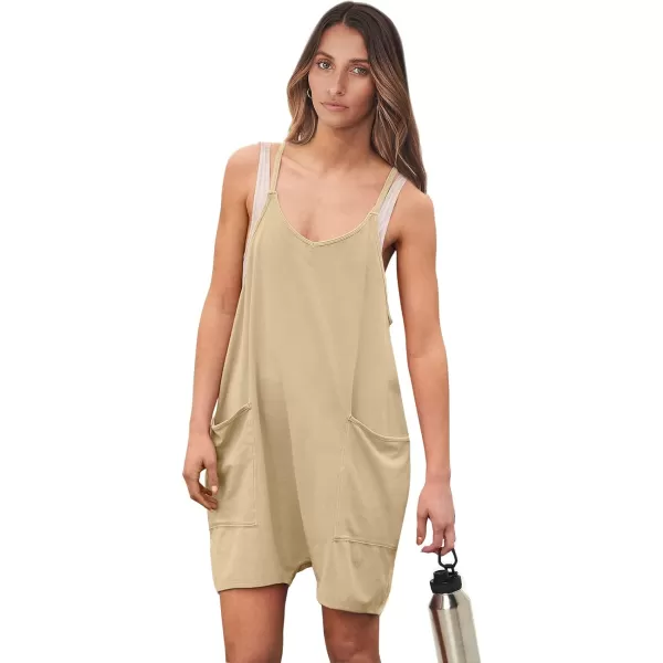 imageANRABESS Womens Summer Casual Sleeveless Rompers Loose Spaghetti Strap Shorts Overalls Jumpsuit with Pockets05khaki