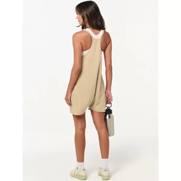 imageANRABESS Womens Summer Casual Sleeveless Rompers Loose Spaghetti Strap Shorts Overalls Jumpsuit with Pockets05khaki