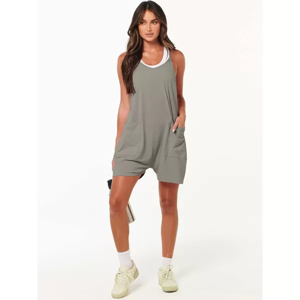 imageANRABESS Womens Summer Casual Sleeveless Rompers Loose Spaghetti Strap Shorts Overalls Jumpsuit with Pockets11gery2