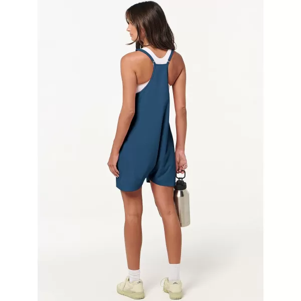 imageANRABESS Womens Summer Casual Sleeveless Rompers Loose Spaghetti Strap Shorts Overalls Jumpsuit with Pockets15blue