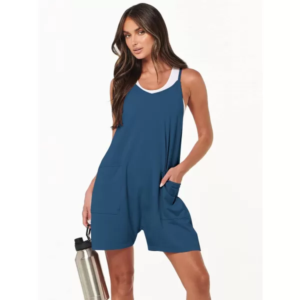 imageANRABESS Womens Summer Casual Sleeveless Rompers Loose Spaghetti Strap Shorts Overalls Jumpsuit with Pockets15blue