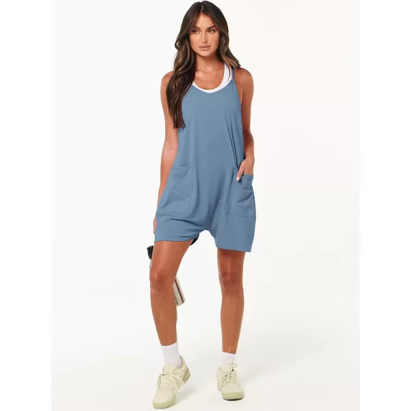 imageANRABESS Womens Summer Casual Sleeveless Rompers Loose Spaghetti Strap Shorts Overalls Jumpsuit with Pockets25light Blue