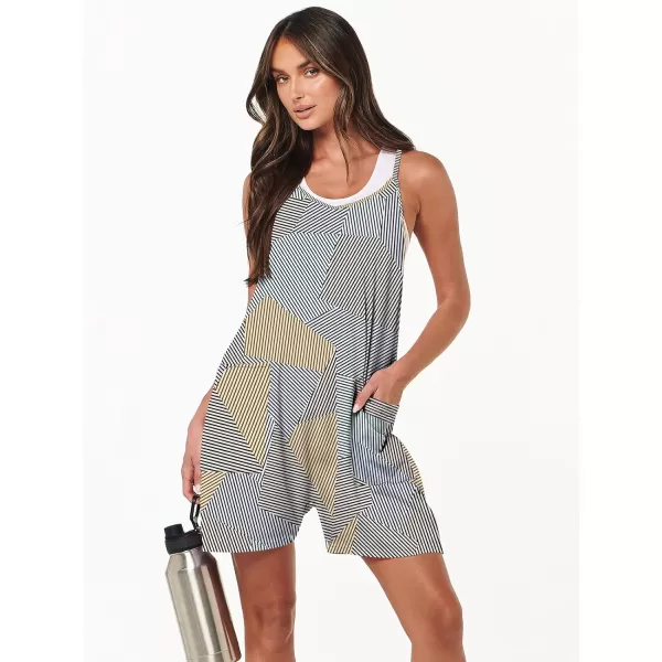 imageANRABESS Womens Summer Casual Sleeveless Rompers Loose Spaghetti Strap Shorts Overalls Jumpsuit with Pockets29diamond Stripe