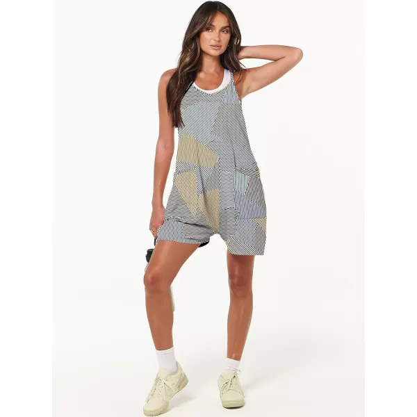 imageANRABESS Womens Summer Casual Sleeveless Rompers Loose Spaghetti Strap Shorts Overalls Jumpsuit with Pockets29diamond Stripe