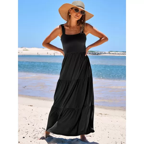 imageANRABESS Womens Summer Casual Sleeveless Square Neck Swing Dresses Flowy Tiered Long Maxi Beach Sun Dress with Pockets01 Black