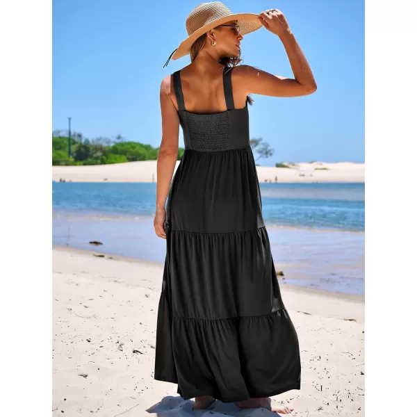 imageANRABESS Womens Summer Casual Sleeveless Square Neck Swing Dresses Flowy Tiered Long Maxi Beach Sun Dress with Pockets01 Black