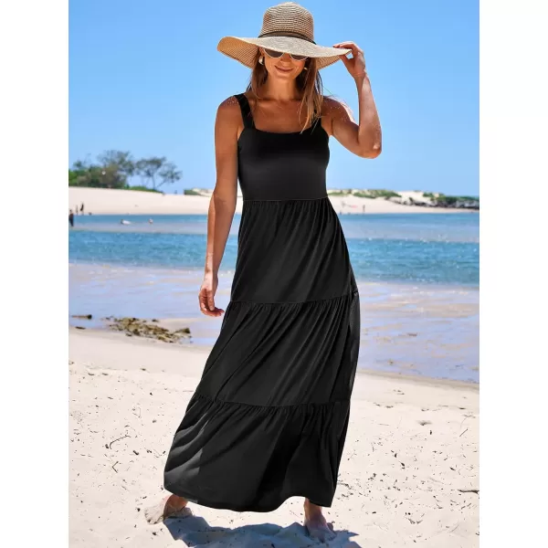 imageANRABESS Womens Summer Casual Sleeveless Square Neck Swing Dresses Flowy Tiered Long Maxi Beach Sun Dress with Pockets01 Black