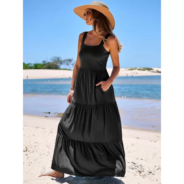 imageANRABESS Womens Summer Casual Sleeveless Square Neck Swing Dresses Flowy Tiered Long Maxi Beach Sun Dress with Pockets01 Black