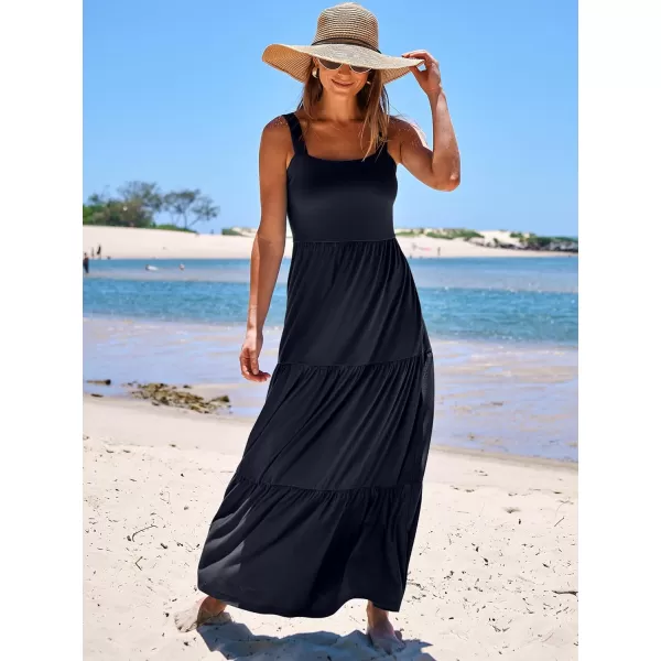 imageANRABESS Womens Summer Casual Sleeveless Square Neck Swing Dresses Flowy Tiered Long Maxi Beach Sun Dress with Pockets02 Navy Blue