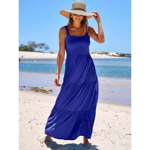 imageANRABESS Womens Summer Casual Sleeveless Square Neck Swing Dresses Flowy Tiered Long Maxi Beach Sun Dress with PocketsRoyal Blue
