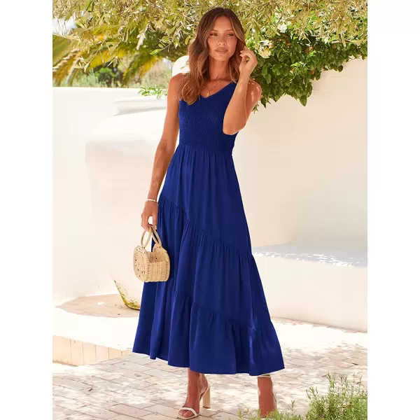 imageANRABESS Womens Summer Casual Sleeveless V Neck Smocked Boho Asymmetric Tiered Beach Long Dress with PocketsBlue 02