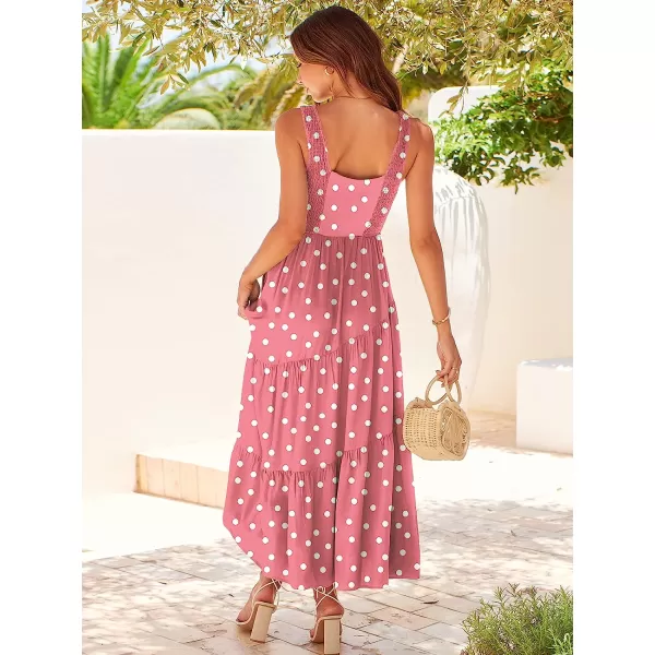 imageANRABESS Womens Summer Casual Sleeveless V Neck Smocked Boho Asymmetric Tiered Beach Long Dress with PocketsDot 01