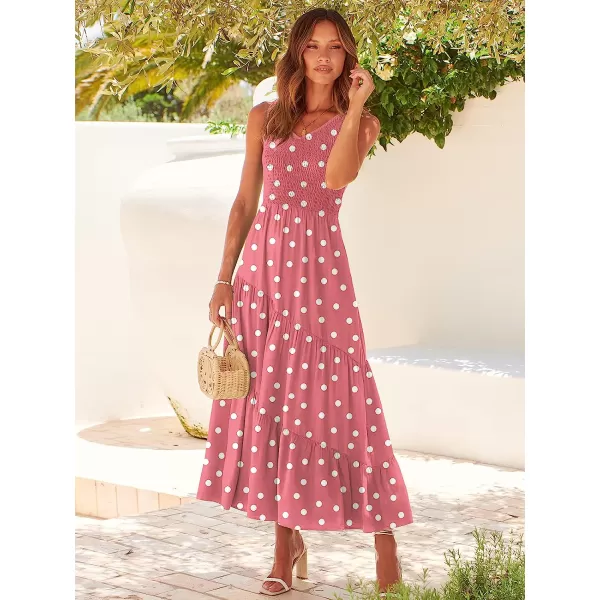 imageANRABESS Womens Summer Casual Sleeveless V Neck Smocked Boho Asymmetric Tiered Beach Long Dress with PocketsDot 01