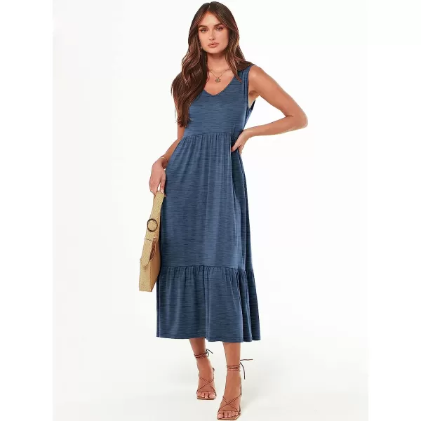 imageANRABESS Womens Summer Casual Sleeveless V Neck Swing Dress Casual Flowy Tiered Maxi Beach Dress with Pockets02blue