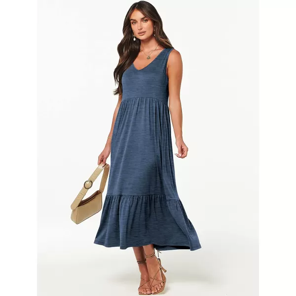 imageANRABESS Womens Summer Casual Sleeveless V Neck Swing Dress Casual Flowy Tiered Maxi Beach Dress with Pockets02blue