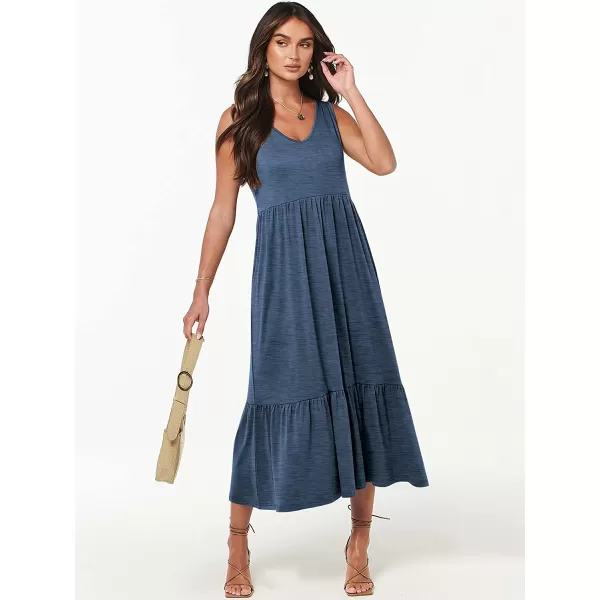 imageANRABESS Womens Summer Casual Sleeveless V Neck Swing Dress Casual Flowy Tiered Maxi Beach Dress with Pockets02blue