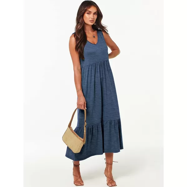 imageANRABESS Womens Summer Casual Sleeveless V Neck Swing Dress Casual Flowy Tiered Maxi Beach Dress with Pockets02blue