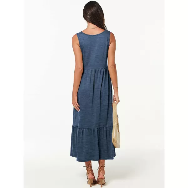 imageANRABESS Womens Summer Casual Sleeveless V Neck Swing Dress Casual Flowy Tiered Maxi Beach Dress with Pockets02blue