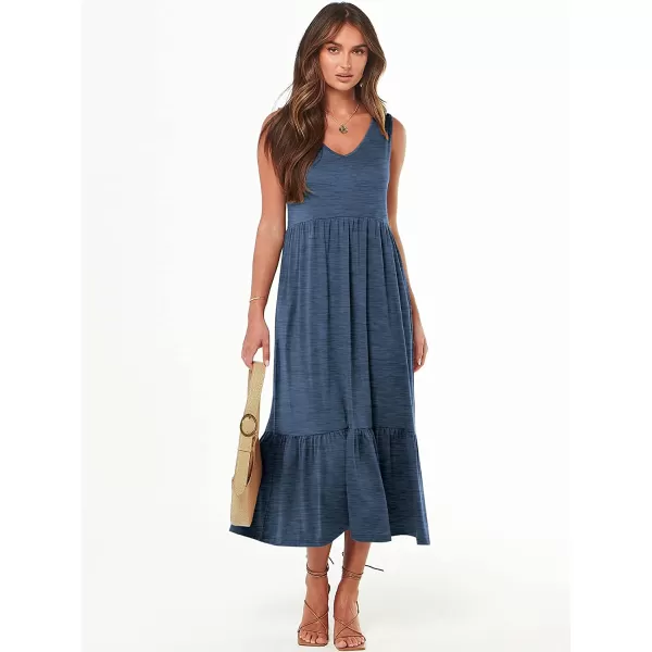 imageANRABESS Womens Summer Casual Sleeveless V Neck Swing Dress Casual Flowy Tiered Maxi Beach Dress with Pockets02blue